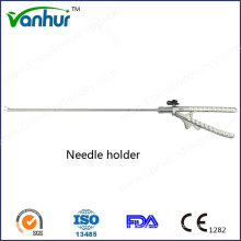 Surgical Instruments Laparoscopic Curved Needle Holder